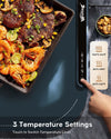 Willing 250W Food Warming Mat 3-Temperature Setting Home Food Warmer Portable Warming Trays For Stainless Steel Ceramic, Glass Enamelware - Navy Blue